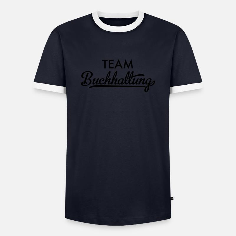 Équipe de comptabilité - T-shirt contrasté Homme - marine/blanc 