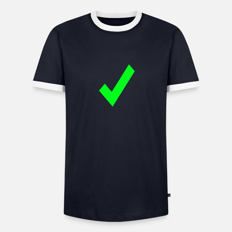 hook - Men's Ringer Shirt - navy/white 