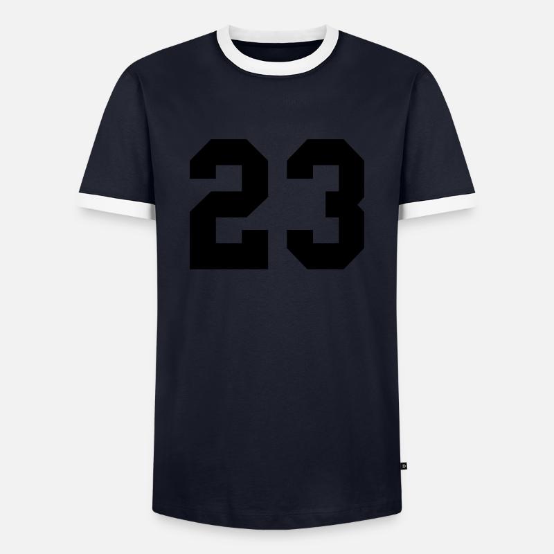 23 - Men's Ringer Shirt - navy/white 