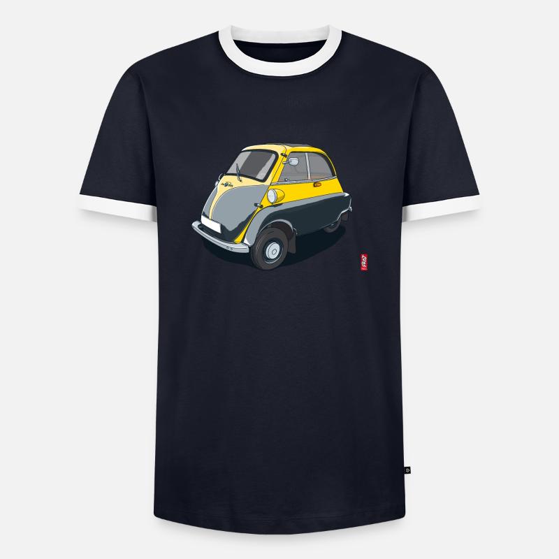 Oldtimer Isetta - Men's Ringer Shirt - navy/white