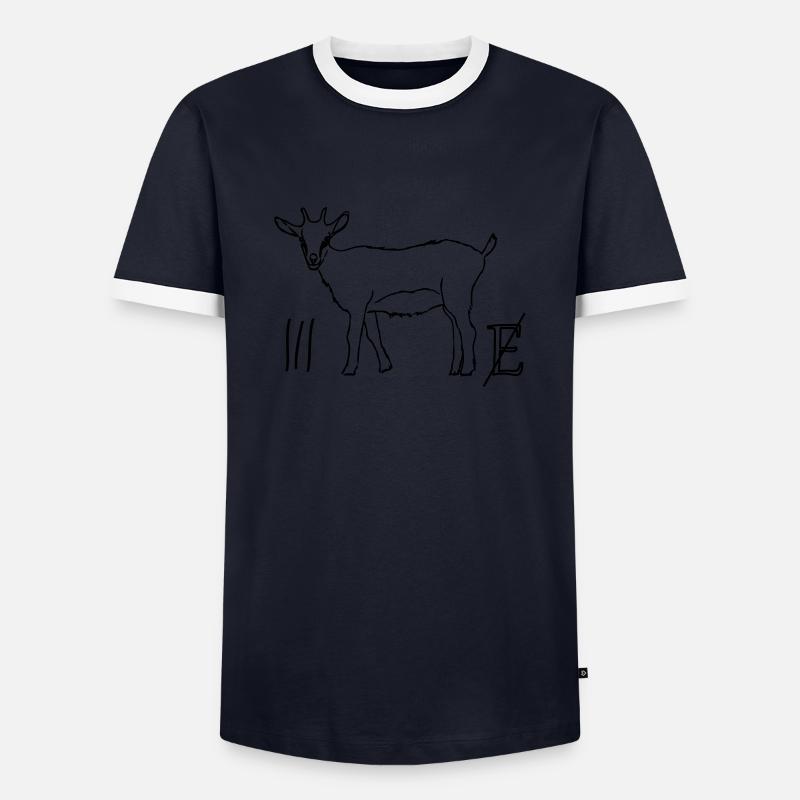 3zig - Men's Ringer Shirt - navy/white 