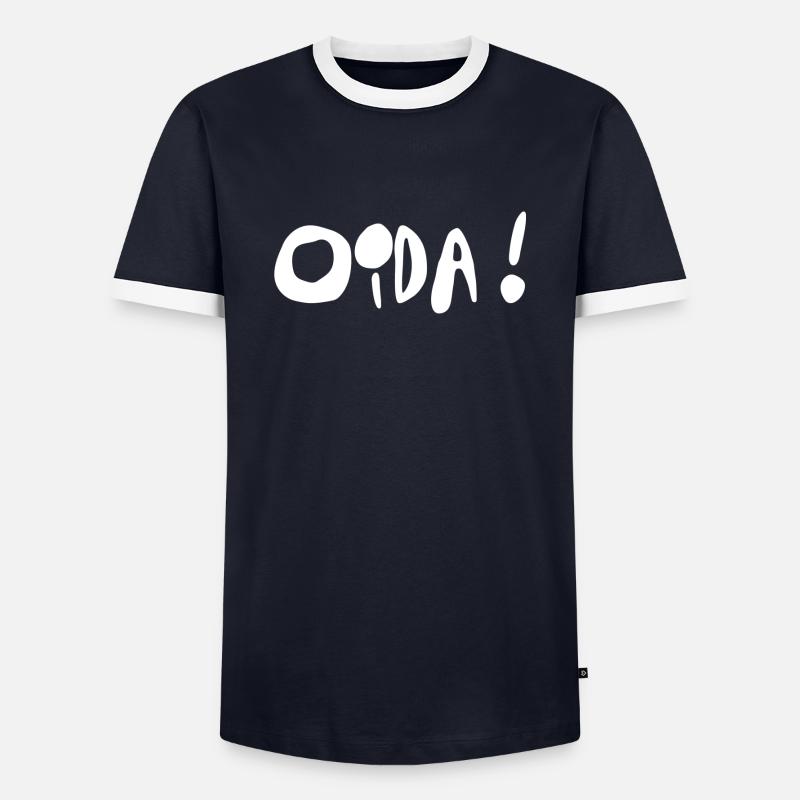 Oida! - Men's Ringer Shirt - navy/white