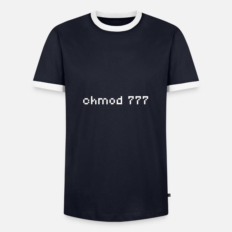 Linux - Amant Open Source - T-shirt contrasté Homme - marine/blanc 