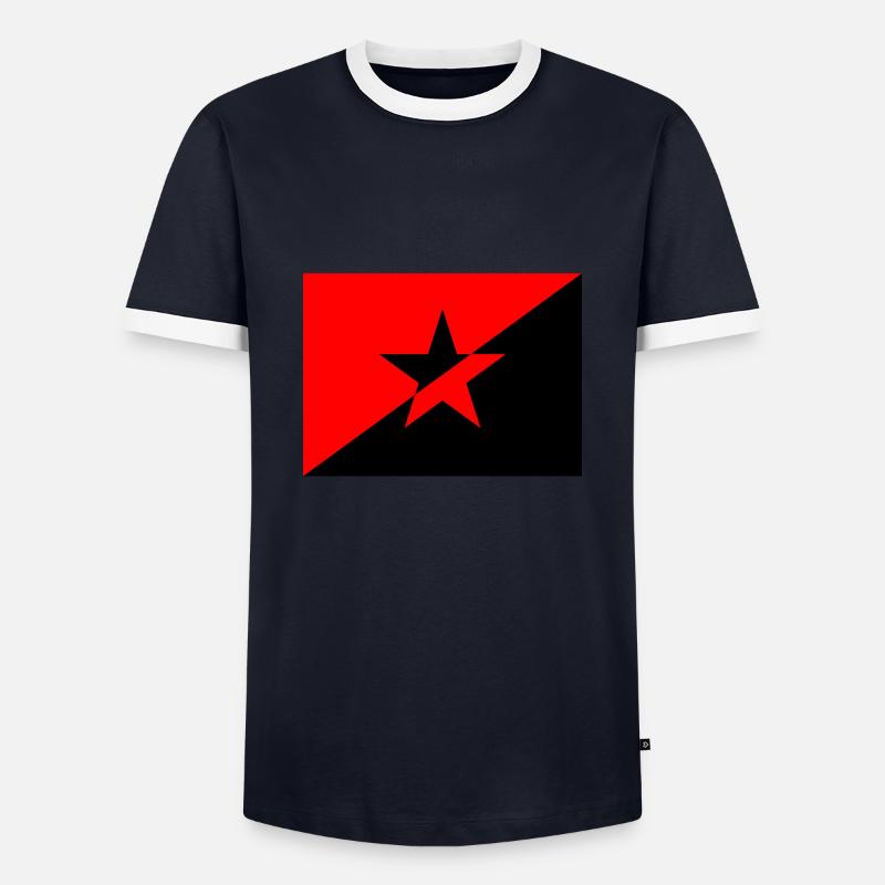 Anarchy - Men's Ringer Shirt - navy/white 