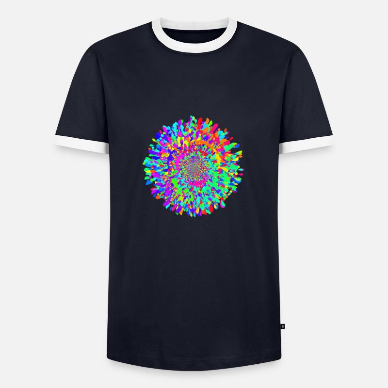 Splish Splash - Men's Ringer Shirt - navy/white 