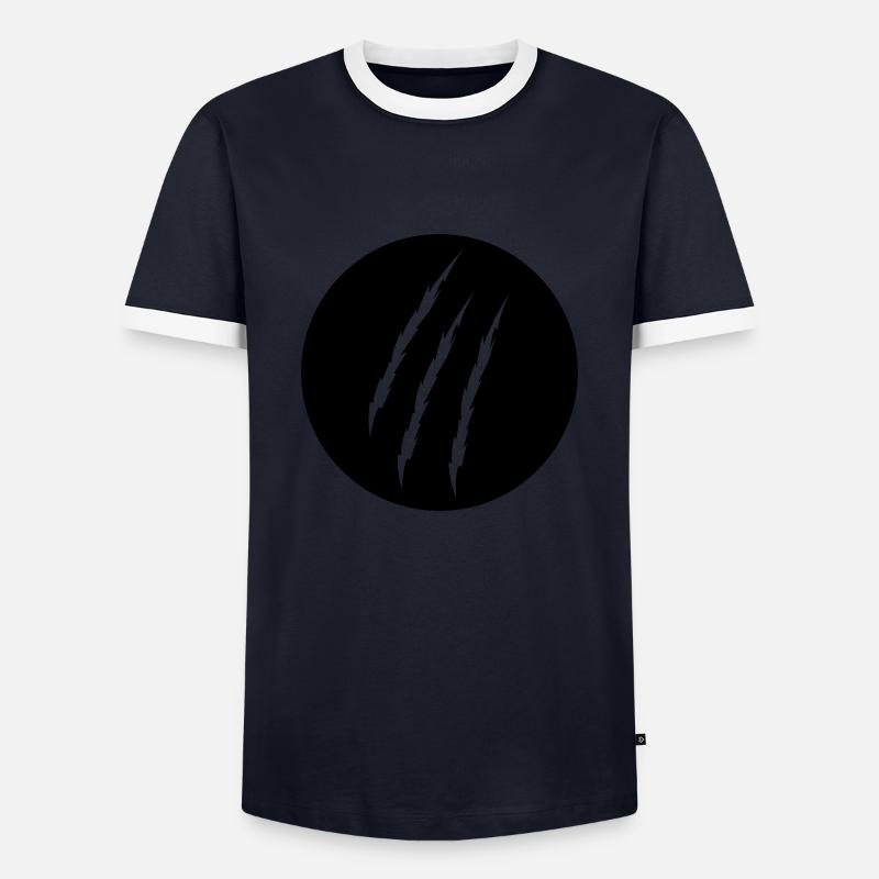 Claw - Men's Ringer Shirt - navy/white 