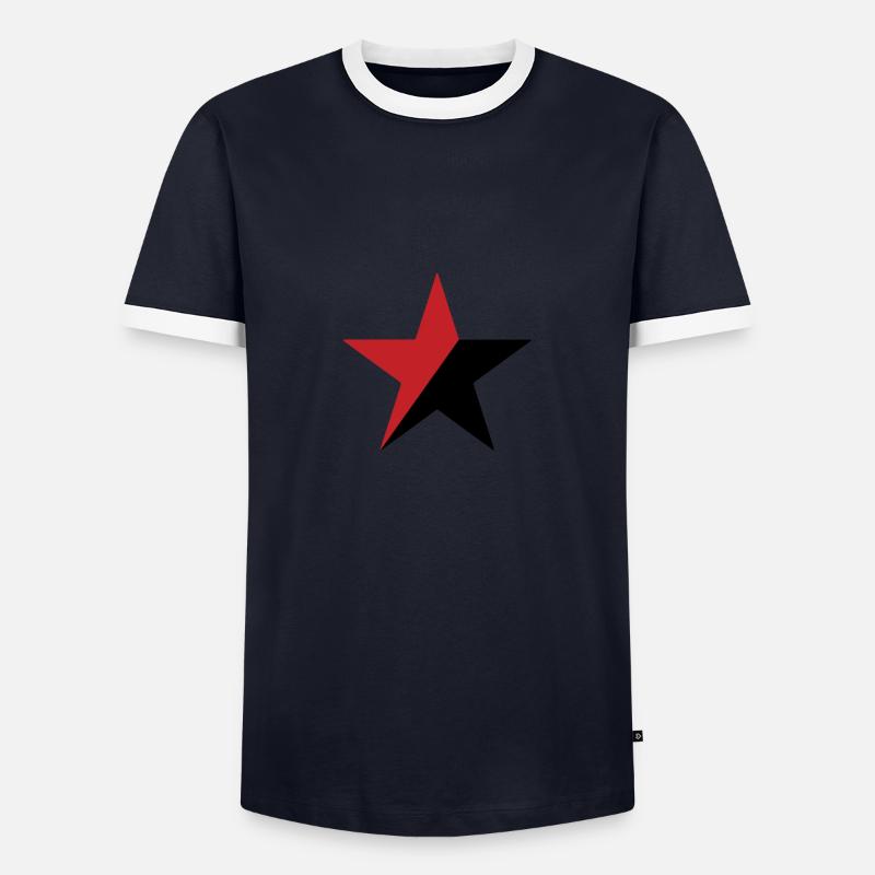 Anarchy - Men's Ringer Shirt - navy/white 