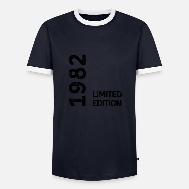 1982 Limited Edition - Men's Ringer Shirt - navy/white