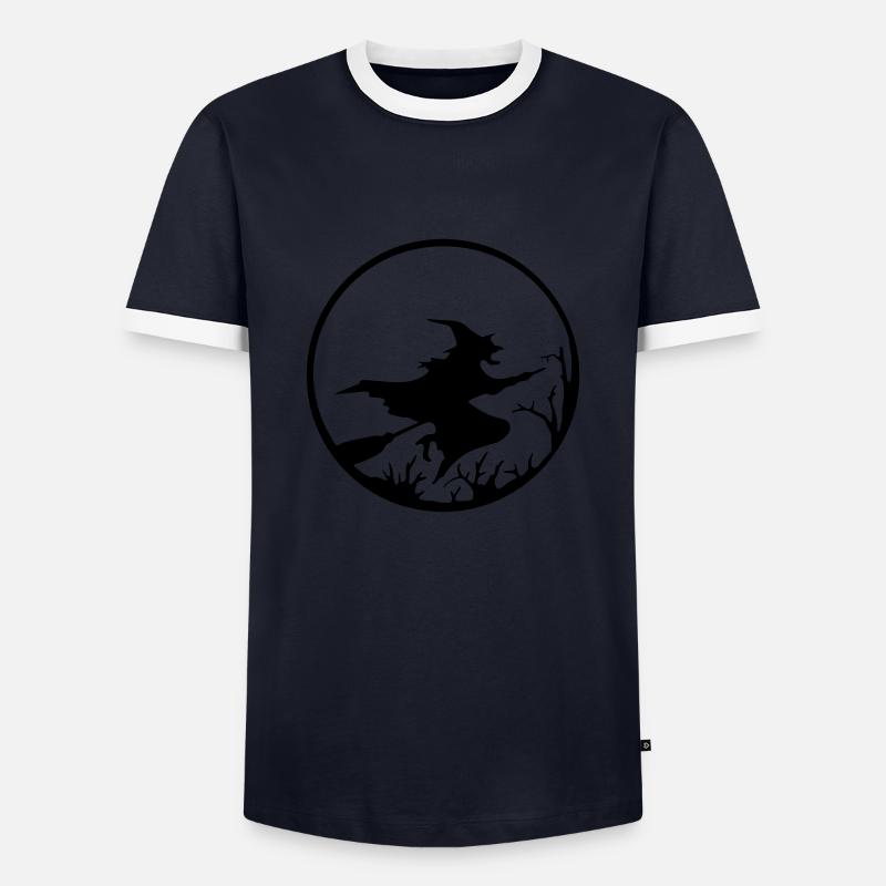 hexe - Men's Ringer Shirt - navy/white 