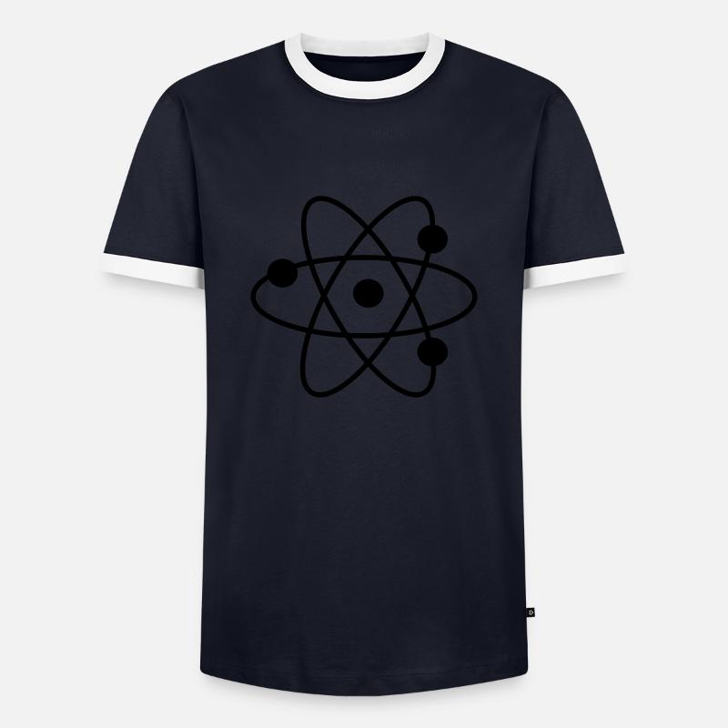 science - Men's Ringer Shirt - navy/white 