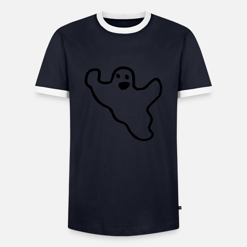 Ghost - Men's Ringer Shirt - navy/white 