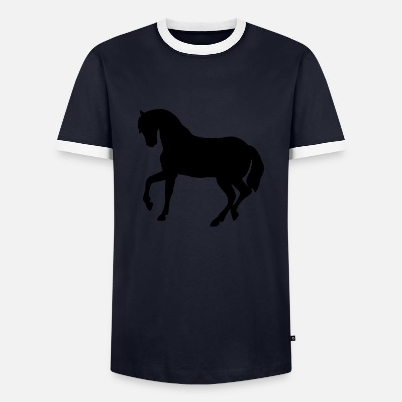 Cute Pony - Men's Ringer Shirt - navy/white 