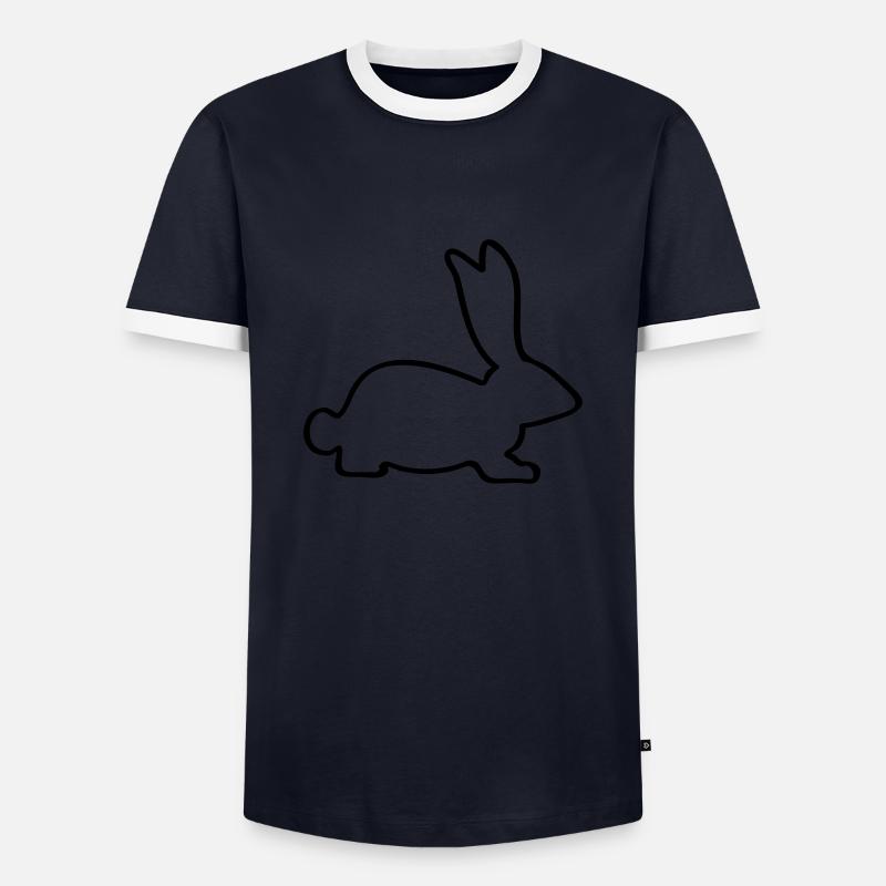 Rabbit - Men's Ringer Shirt - navy/white