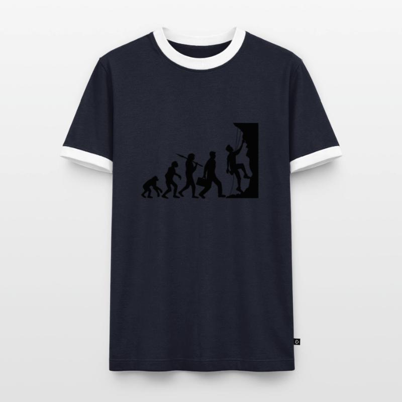 évolution évolution née raide paroi monte T-shirt contrasté Homme