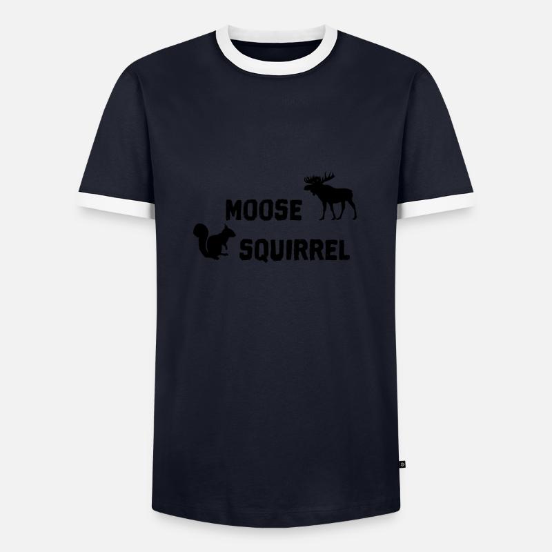 Moose & Squirrel - Men's Ringer Shirt - navy/white 