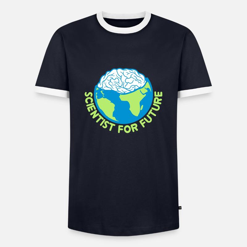 Scientist for Future - Men's Ringer Shirt - navy/white
