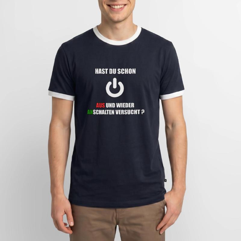 Drôle d’étudiant en informatique Coder Programmeur T-shirt contrasté Homme