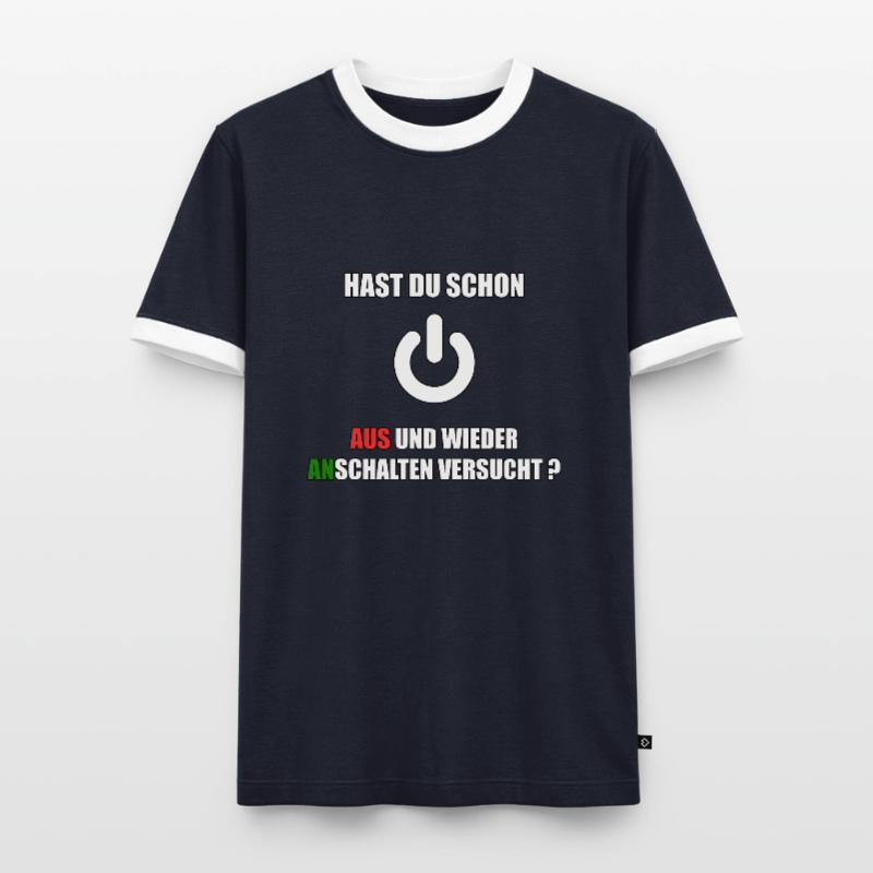 Witziges Informatik Student Coder Programmierer Männer Kontrast-T-Shirt