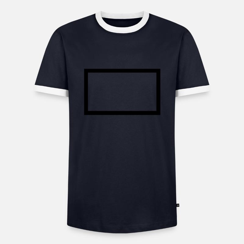 picture frame_2_2 - Men's Ringer Shirt - navy/white 