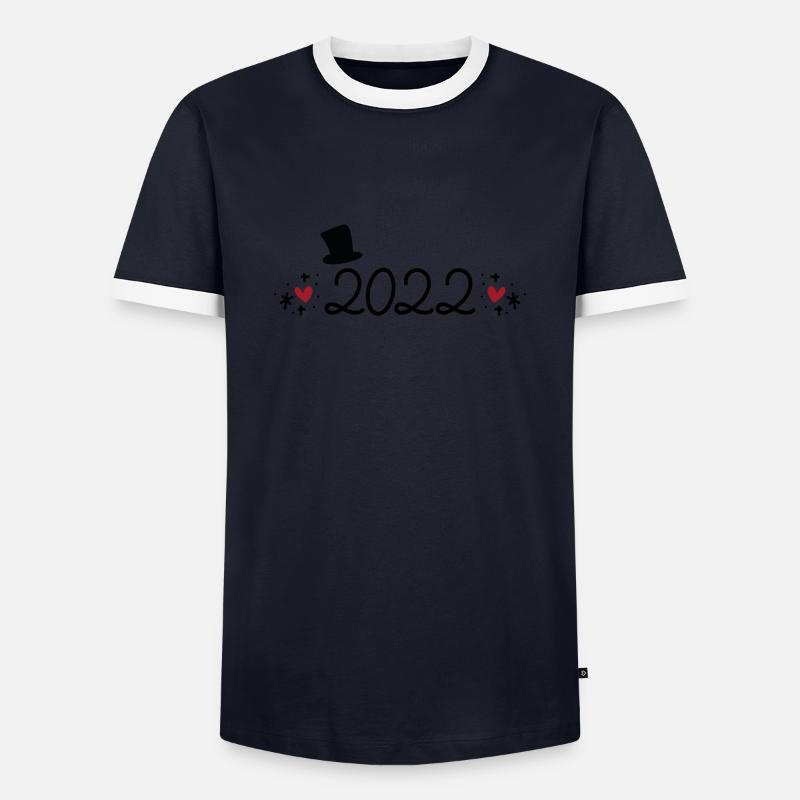 2022 - Men's Ringer Shirt - navy/white 