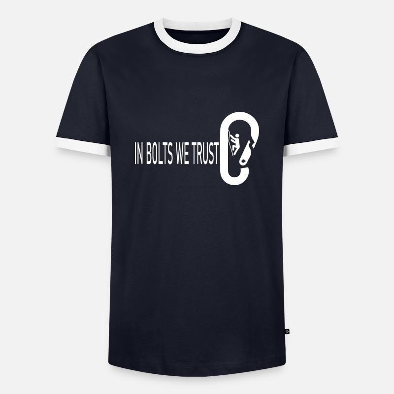 Bouldering Climbing Climbing - Men's Ringer Shirt - navy/white
