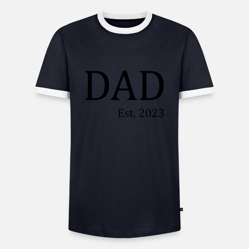 Dad 2023 - Men's Ringer Shirt - navy/white 