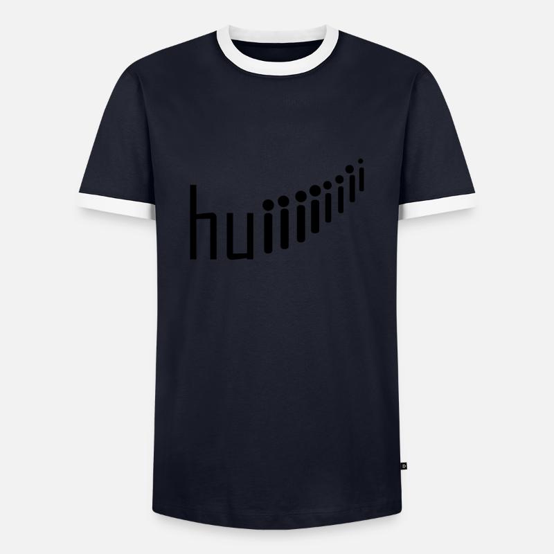 Rollercoaster Roller Coaster - Men's Ringer Shirt - navy/white