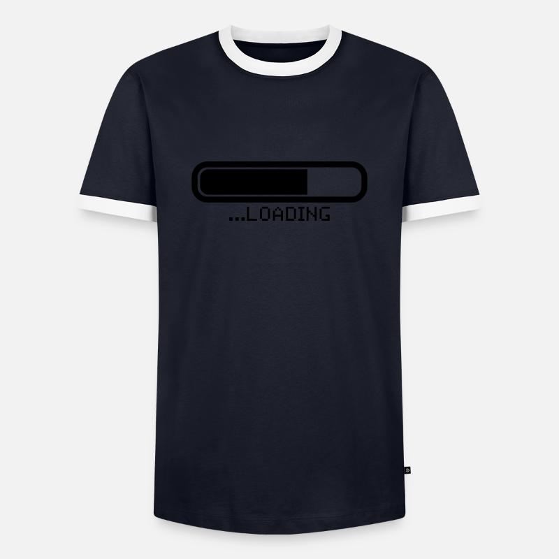 loading_gl1 - T-shirt contrasté Homme - marine/blanc 