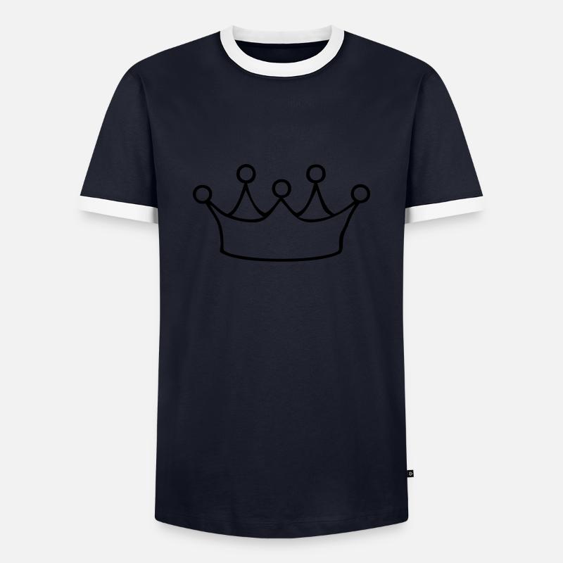 krone - Men's Ringer Shirt - navy/white 