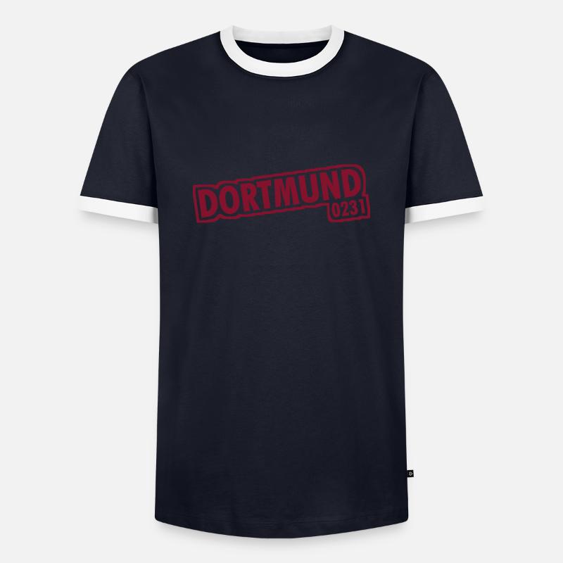 Dortmund - 0231 - Area Code - Men's Ringer Shirt - navy/white
