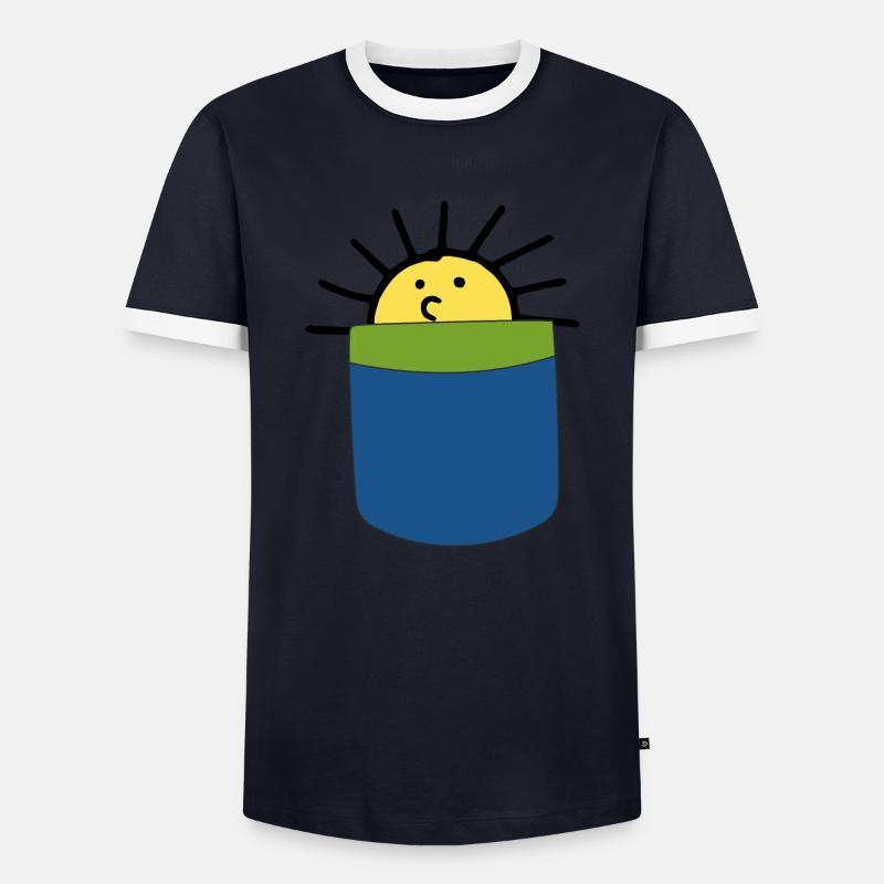 Sun - Men's Ringer Shirt - navy/white 