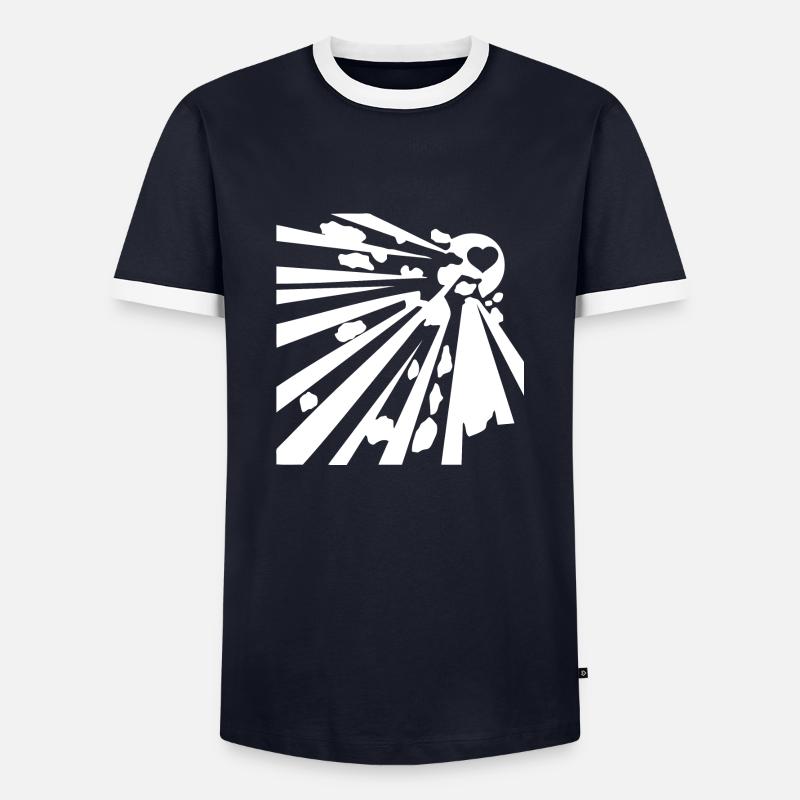 explosive wite - Männer Kontrast-T-Shirt - Navy/Weiß