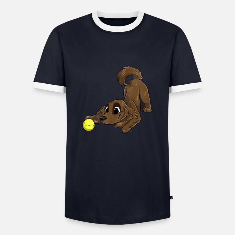Das süßeste - - Männer Kontrast-T-Shirt - Navy/Weiß 