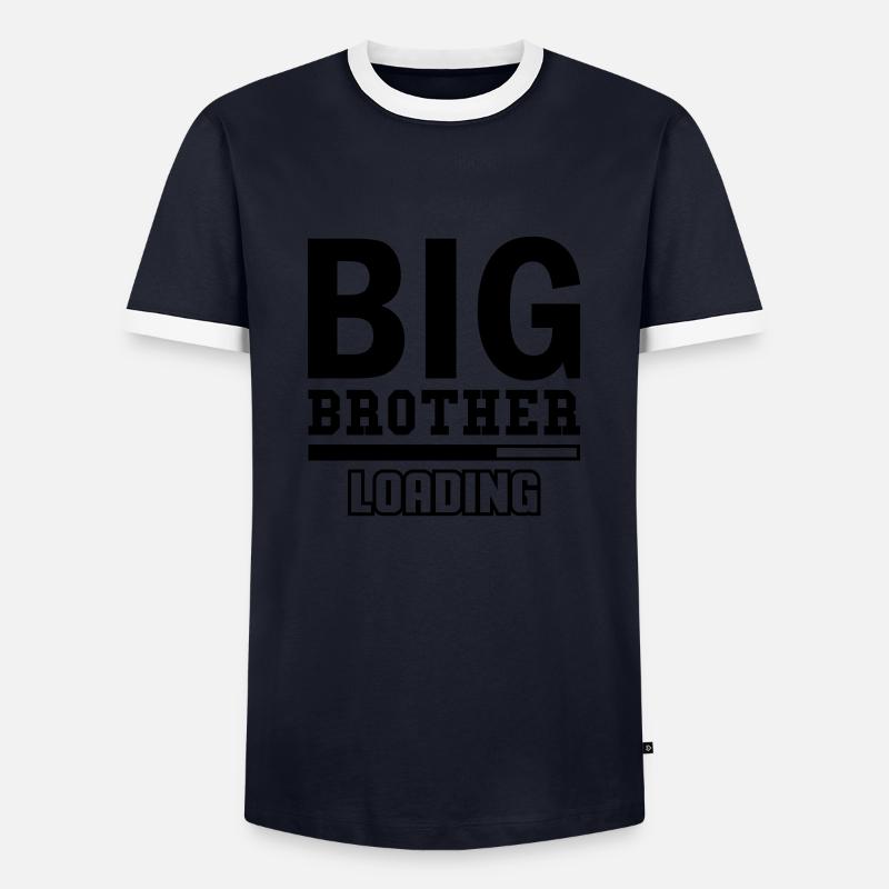 Big Brother Loading - Männer Kontrast-T-Shirt - Navy/Weiß 