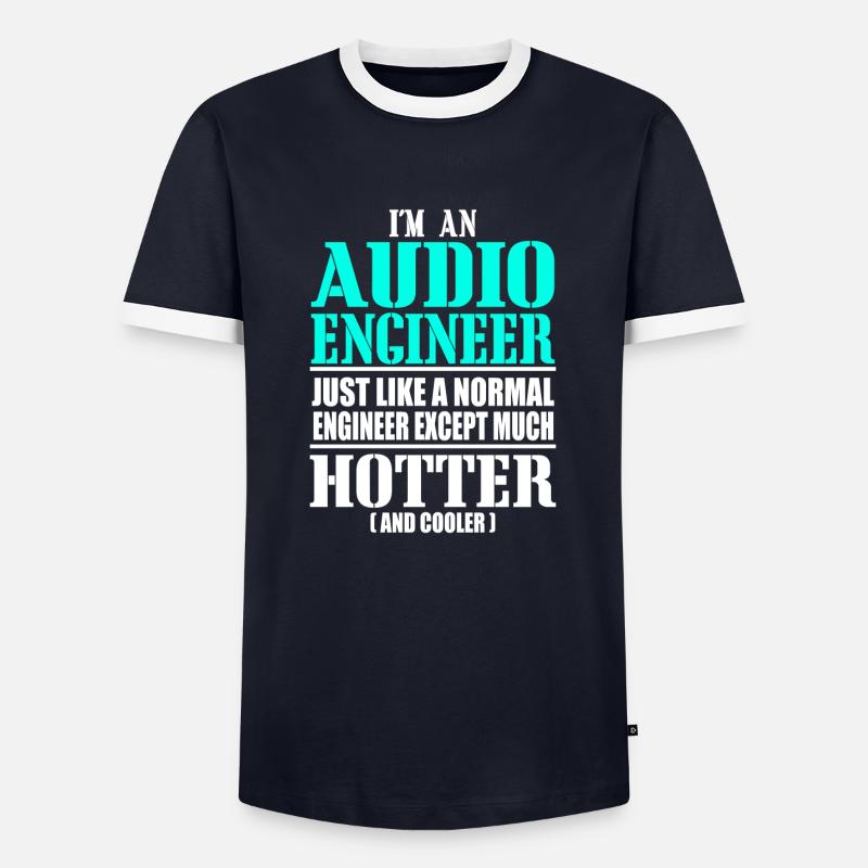 Sound engineer, technician - Men's Ringer Shirt - navy/white 
