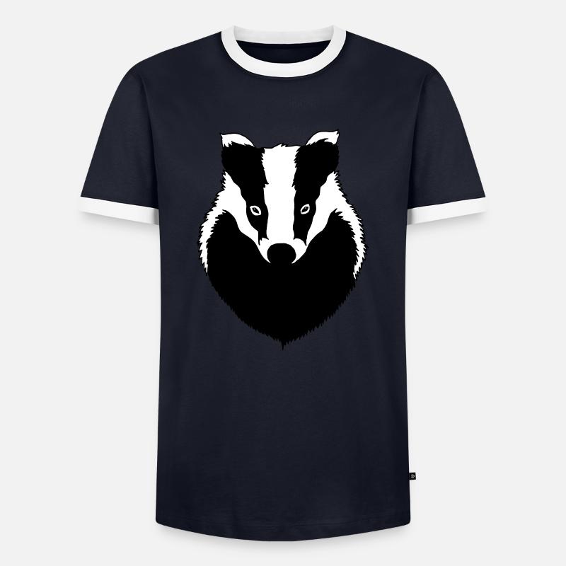 Badger - Men's Ringer Shirt - navy/white 