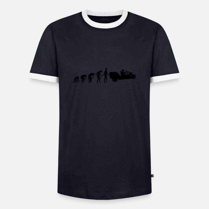 Trike evolution - Men's Ringer Shirt - navy/white