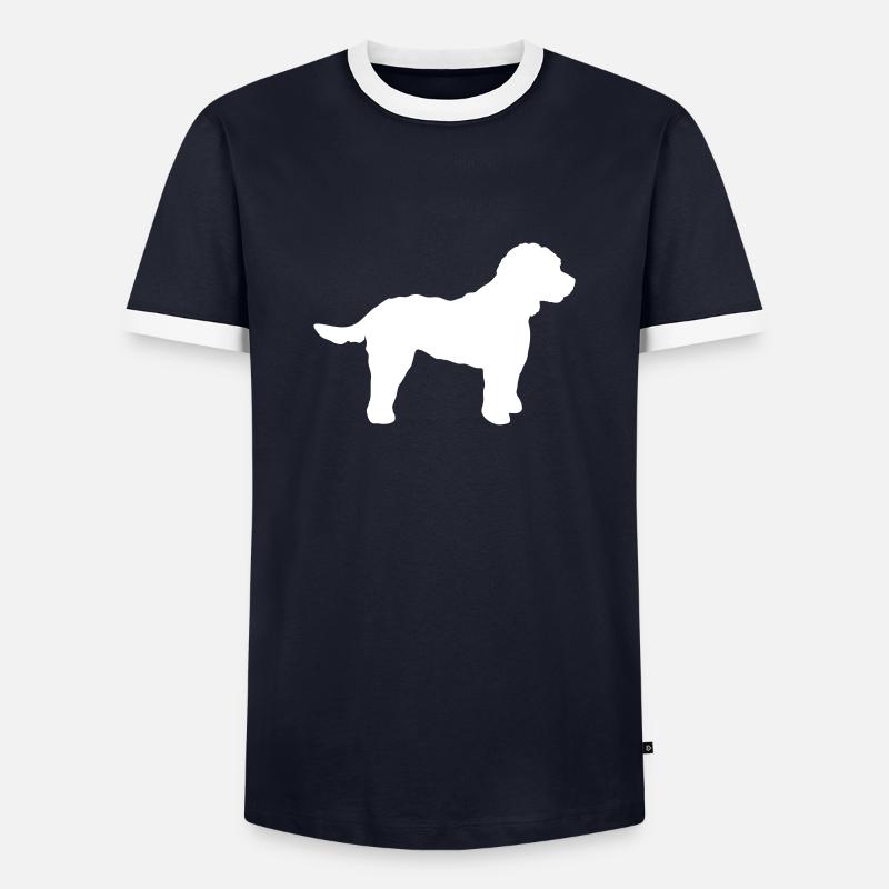 Cockapoo - Men's Ringer Shirt - navy/white 