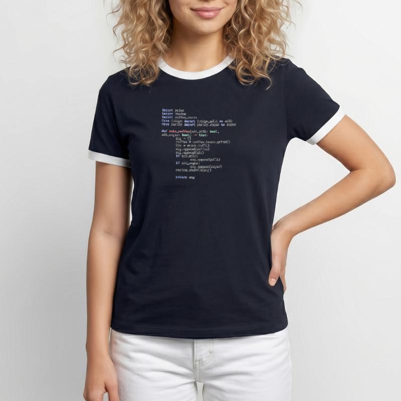 Python Make Coffee Function Men's Ringer Shirt