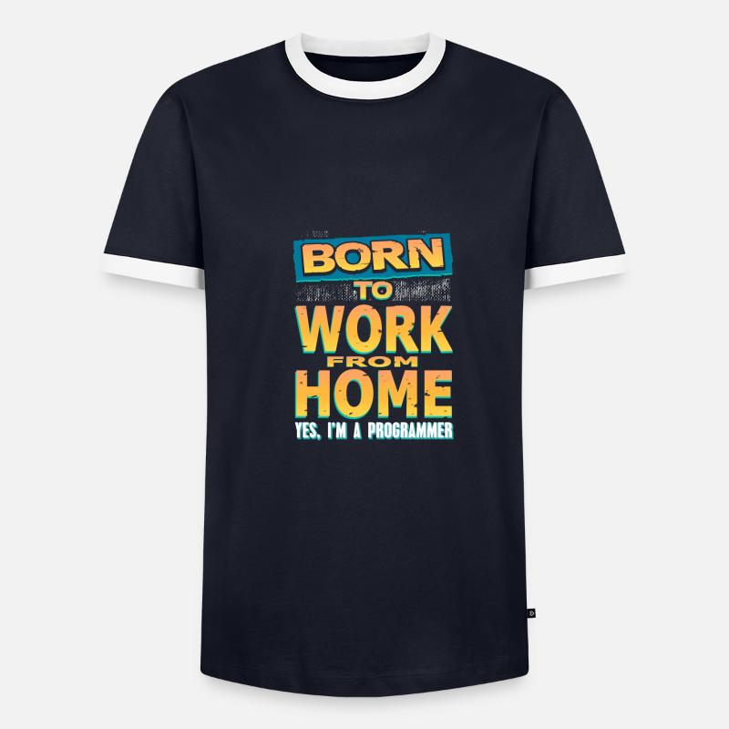 Programmierer - Männer Kontrast-T-Shirt - Navy/Weiß 