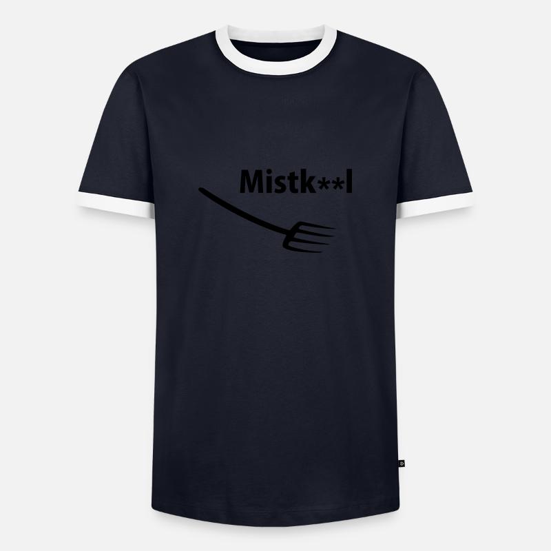 Pferd - Men's Ringer Shirt - navy/white