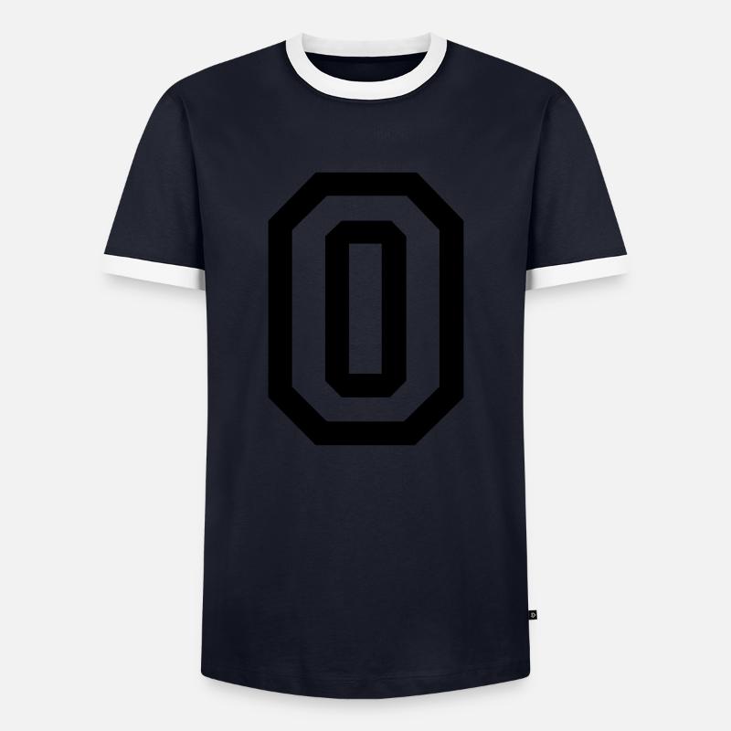 zero - Men's Ringer Shirt - navy/white