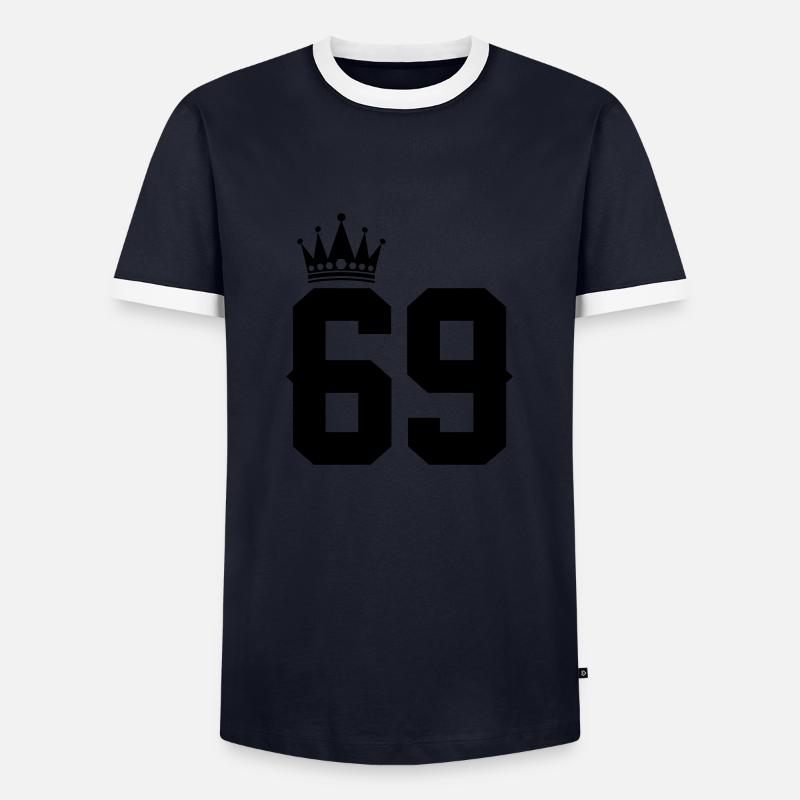 69 - Men's Ringer Shirt - navy/white 