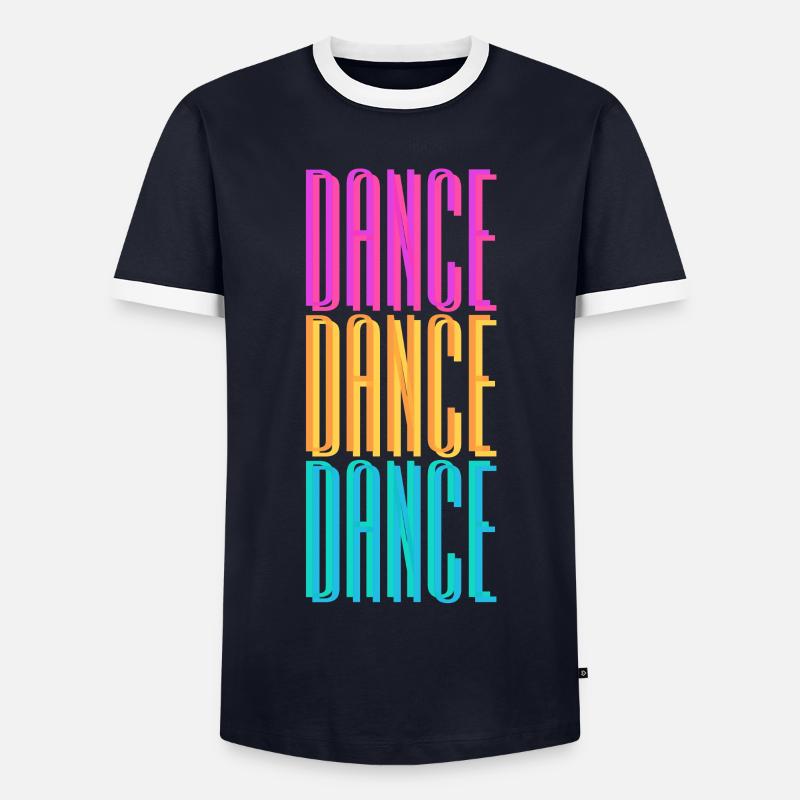 dance dance dance - Männer Kontrast-T-Shirt - Navy/Weiß 