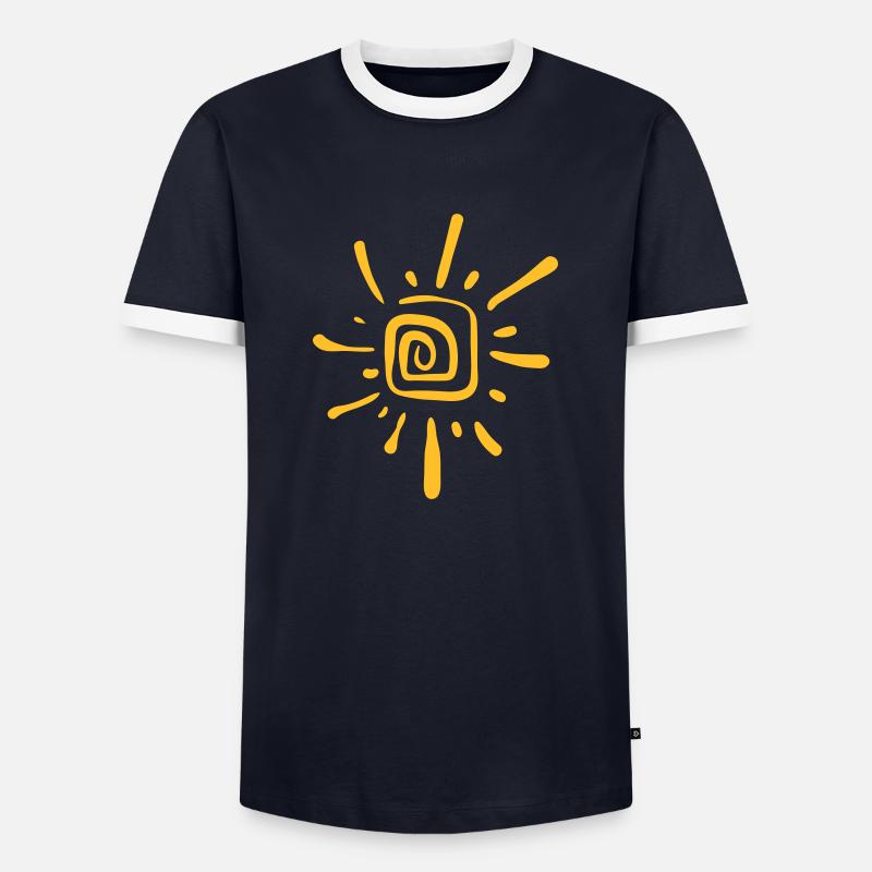 Sun - Men's Ringer Shirt - navy/white 