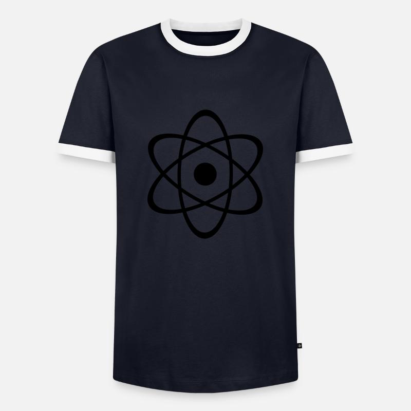 science - Men's Ringer Shirt - navy/white 