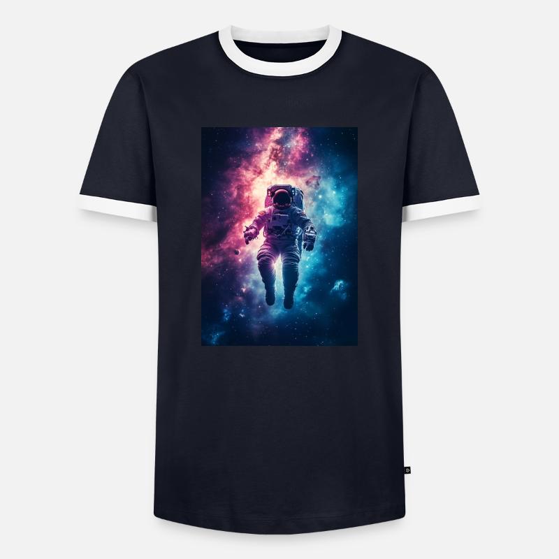 Astronaut 2 - Men's Ringer Shirt - navy/white 