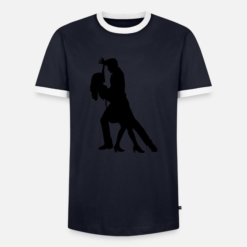 salsa - Men's Ringer Shirt - navy/white 