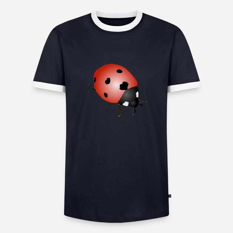 Ladybug - Men's Ringer Shirt - navy/white 