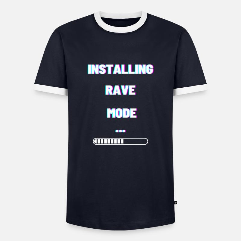 Installing rave mode light - Men's Ringer Shirt - navy/white 